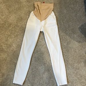 Spanx maternity jeans white xs